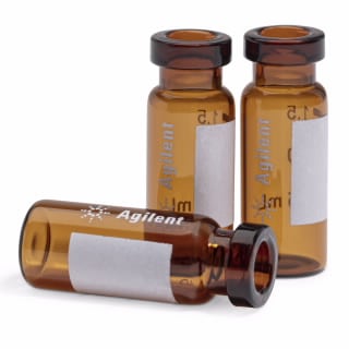 Amber Wide crimp top Vial with write-on spot 100/PK