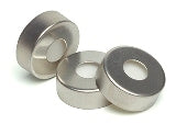hdsp cap magnetc 20mm slvr 100/pk