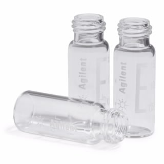 Certified screw top vial, 2 mL, clear, 100/pk