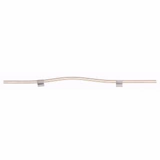 Easy-Fit Peristaltic pump tubing, recommended for aqueous acid matrix, 1 pack of 12 pcs. Clear PVC, 2-stop, white/white tabs, 1.02