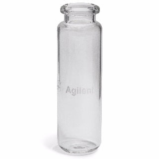 Certified headspace crimp top vial, 20 mL, 23 x 75 mm, clear, round bottom, 100/pk