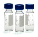 Screw cap vials, pre-assembled, 100/PK 100 pack of target DP vials, clear with