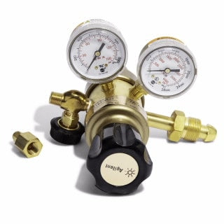 2 Stg Rgltr,brs,125psi,CGA580,1/8in,ftg 2 Stage Regulator ,brass body, Stainless Steel diaphrams,125 psi max,CGA580, Helium, Argon, 