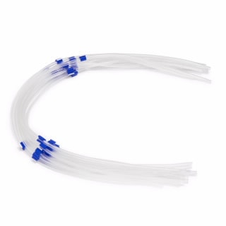 Peristaltic pump tubes, PVC, blue/blue. 12/pk. 2 bridged PVC tubing with blue/blue tabs for aqueous samples