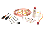 Installation Kit for GCs w/out gas purifiers. Includes leak detection fluid, swage-type fittings, copper tubing, syringes, screw-drivers and wrenches.