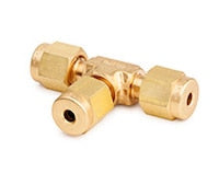 Tee, 1/8 inch Brass