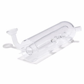 Quartz Spray chamber, Scott double-pass, standard for Agilent 7850, 7900 and 8900 with UHMI. For use with UHMI or no aerosol gas 